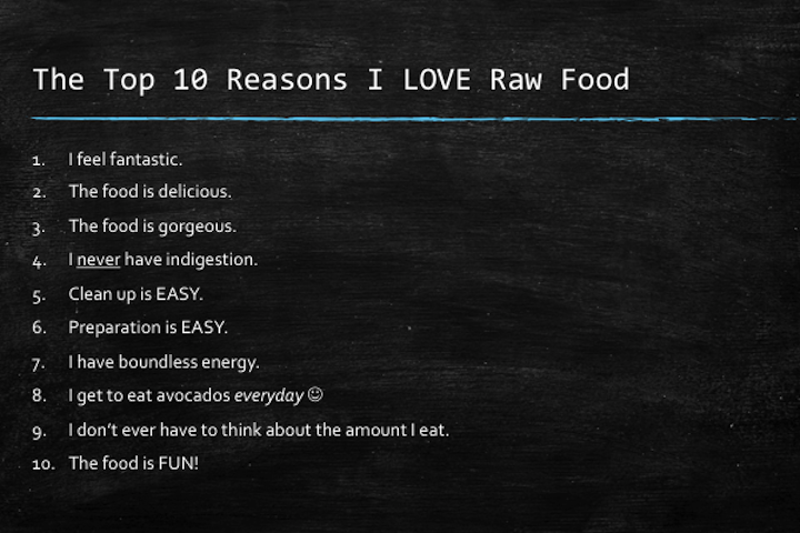 Top 10 Reasons for Raw Food